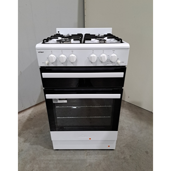 Chef 54cm lpg discount gas upright cooker