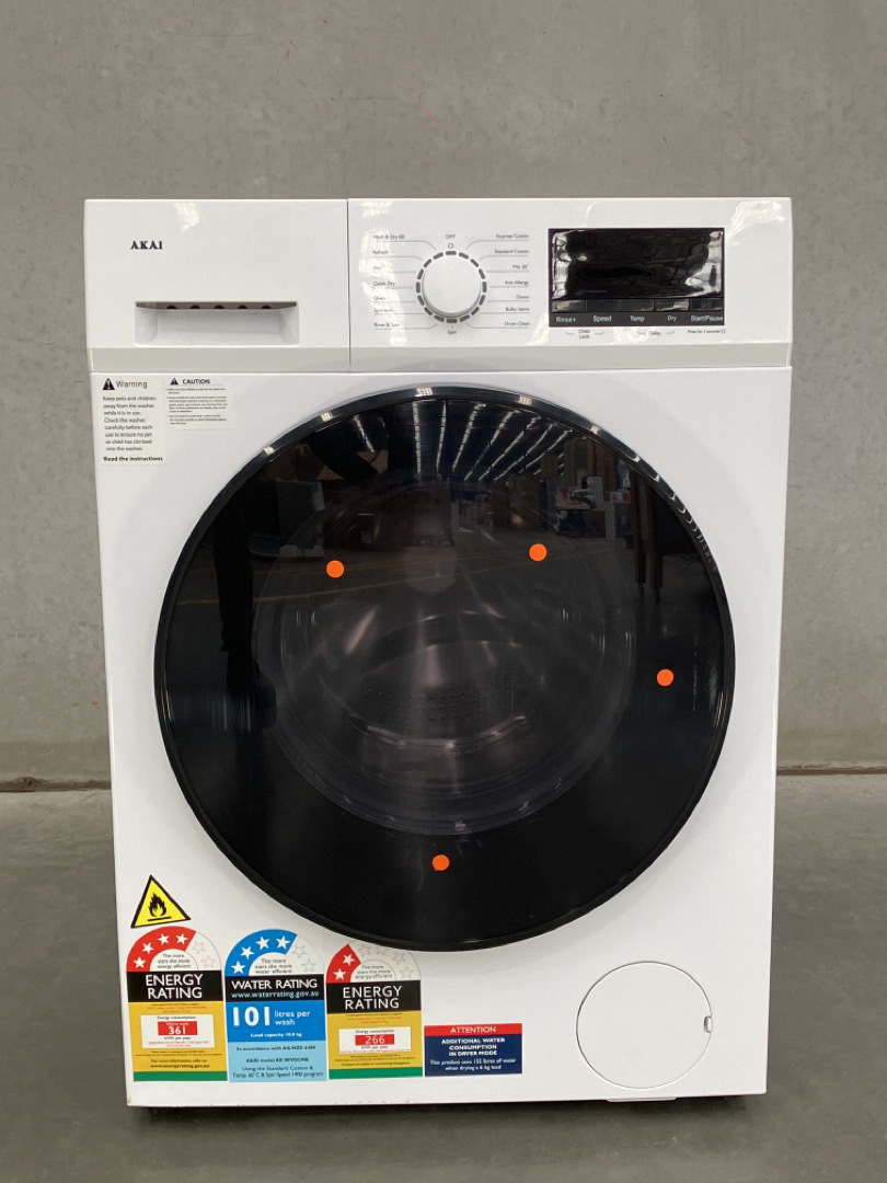 akai 10kg 6kg washer dryer combo ak wvdcmb