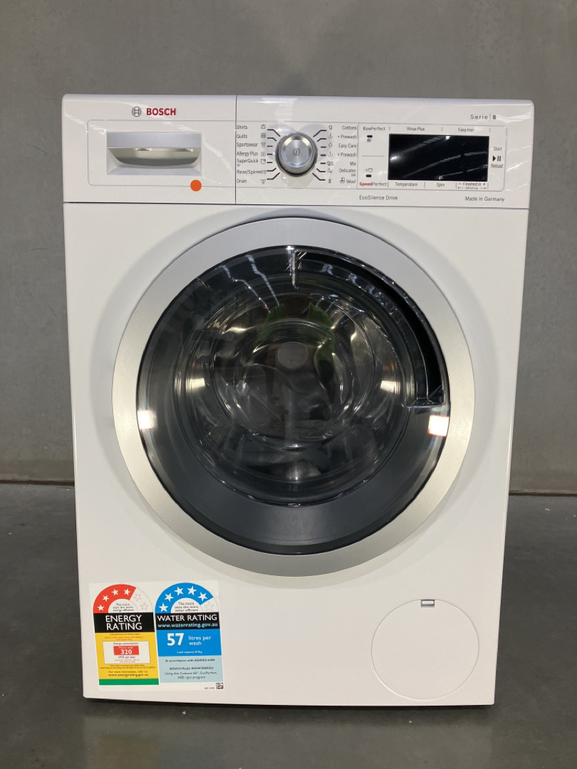 bosch serie 8 8kg front load washing machine waw28460au