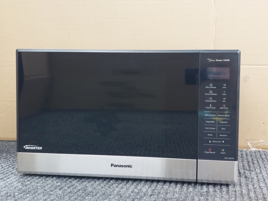 panasonic nn st665b 32l genius 1100w microwave