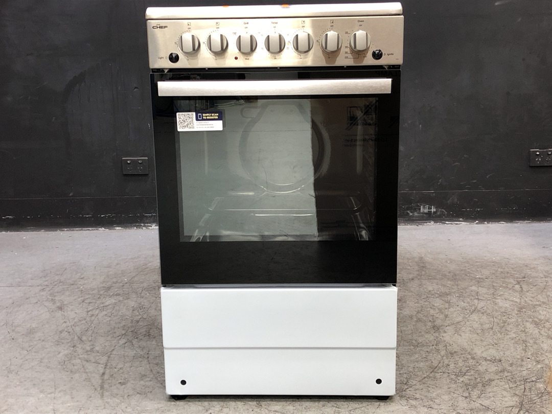 chef 54cm gas freestanding oven